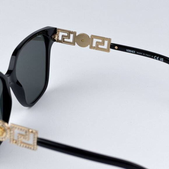 Versace VE4471B GB1/87 BRAND NEW Sunglasses Black Dark Grey Square Women main image 10